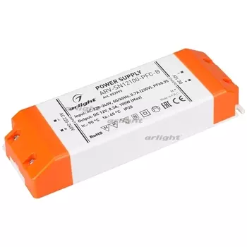 Блок питания ARV-SN12100-PFC-B (12V, 8.3A, 100W) (IP20 Пластик) Arlight ARV 022993