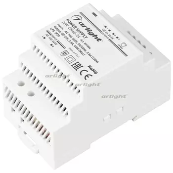 Блок питания ARV-DR60-24 (24V, 2.5A, 60W) (Arlight, IP20 DIN-рейка) 031086