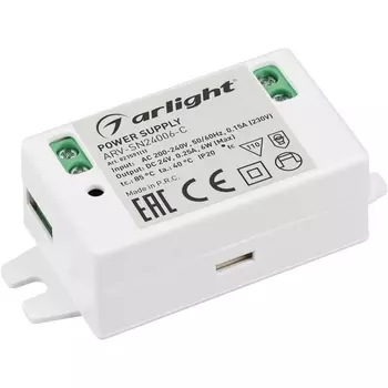 Блок питания ARV-SN24006-C (24V, 0.25A, 6W) (Arlight, IP20 Пластик) 021591(1)