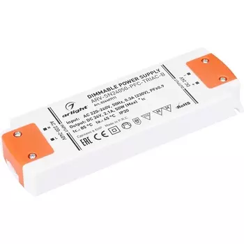 Блок питания ARV-SN24050-PFC-TRIAC-B (24V, 2.1A, 50W) (Arlight, IP20 Пластик) 026407(1)