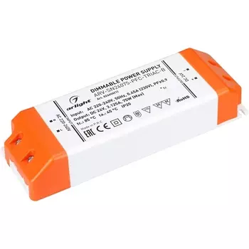 Блок питания ARV-SN24075-PFC-TRIAC-B (24V, 3.1A, 75W) (Arlight, IP20 Пластик) 026406(1)