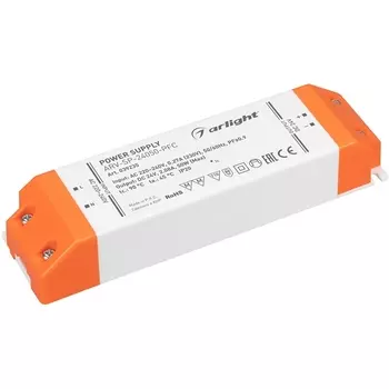 Блок питания ARV-SP-24050-PFC (24V, 2.08A, 50W) (Arlight, IP20 Пластик) 039235