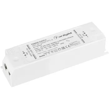 Блок питания ARV-SP-24060-PFC-A (24V, 2.5A, 60W) (Arlight, IP20 Пластик) 047442
