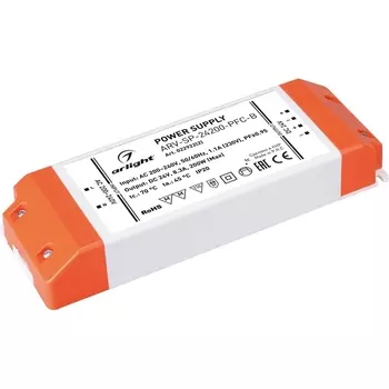 Блок питания ARV-SP-24200-PFC-B (24V, 8.3A, 200W) (Arlight, IP20 Пластик) 022922(2)