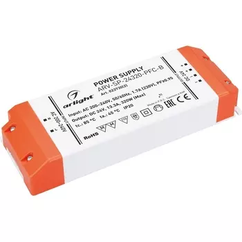 Блок питания ARV-SP-24320-PFC-B (24V, 13.3A, 320W) (Arlight, IP20 Пластик) 023730(2)