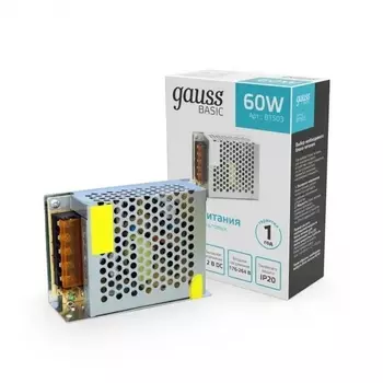 Блок питания Basic 12V 60W BT503 (Gauss)