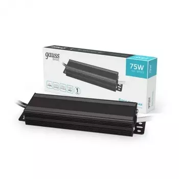 Блок питания Basic 12V 75W IP67 BT523 (Gauss)