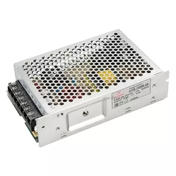 Блок питания HTS-100M-24 (24V, 4.2A, 100W) (Arlight, IP20 Сетка, 3 года) 015034