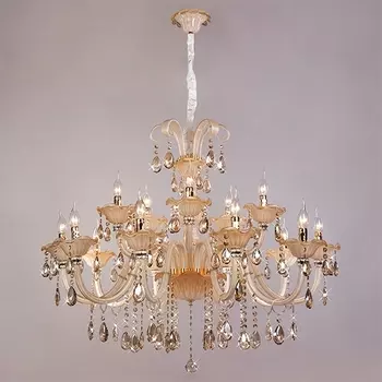 Большая люстра 124/10+5 Bogate's 124 золото