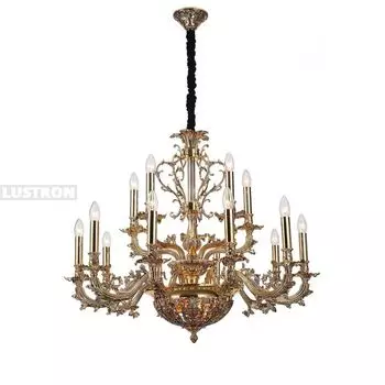 Большая люстра 1780.15.3 Lucia Tucci Firenze antique gold подсвечник