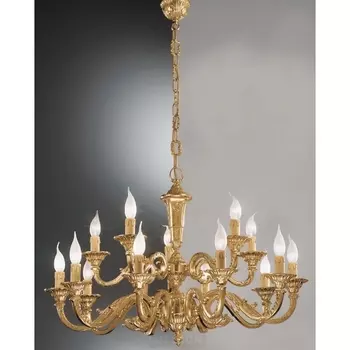 Большая люстра Nervilamp 250 250/10+5 подсвечник