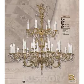 Большая люстра премиум 003D/40 AB SWAROVSKI (Riperlamp)