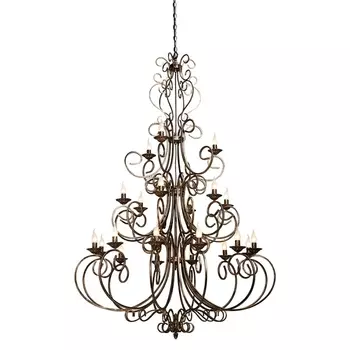 Большая люстра Vitaluce V1094-1/12+6+3 в виде свечи