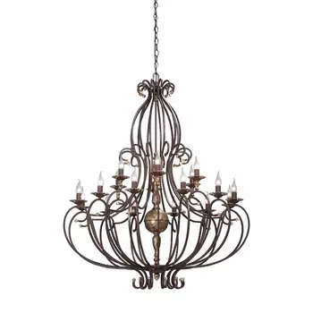 Большая люстра Vitaluce V1819-7/12+6 в виде свечи