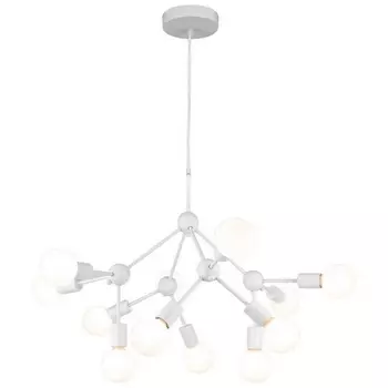 Большая подвесная люстра молекулы IP21 Lussole LGO Kenner GRLSP-8270