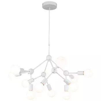 Большая подвесная люстра молекулы IP21 Lussole LGO Kenner LSP-8270