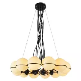 Большая подвесная люстра IP21 Lussole Loft Seneca LSP-8177 шарики