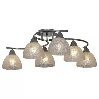 Большая потолочная люстра IP21 Lussole Loft Zungoli GRLSF-1603-06