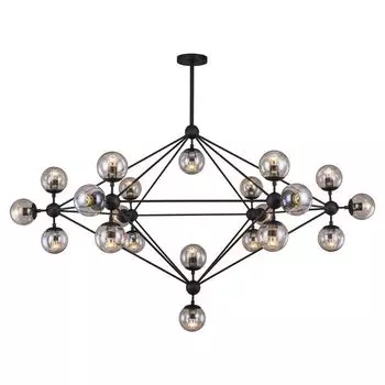 Большая потолочная люстра молекулы IP21 Lussole Loft Hartwell LSP-8166