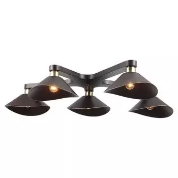 Большая потолочная люстра IP21 Lussole Loft Opelika LSP-9535