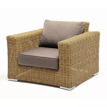 "Боно" кресло из искусственного ротанга, цвет соломенный 4SIS арт.УТ-00003966