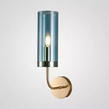 Настенный светильник (бра) Agne Blue Glass Tube Wall Light ImperiumLoft 100322-22 (100322-22)