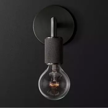 Бра Rh Utilitaire Single Sconce Black ImperiumLoft 44,552 (123284-22)