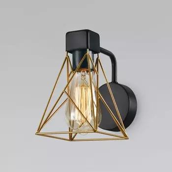 Бра 70107/1 черный/латунь Eurosvet Trappola