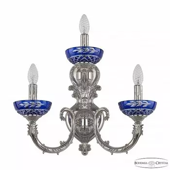 Бра 7109B16/2+1/210 Ni Clear-Blue/H-1J Bohemia 7109 P