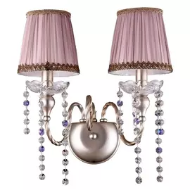 Бра ALEGRIA AP2 SILVER-BROWN (Crystal Lux)
