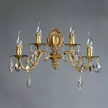 Бра Ambiente Alicante 8888/2+2 AB Leaf crystal