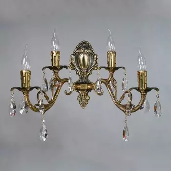 Бра Ambiente Alicante 8888/2+2 PB Leaf crystal