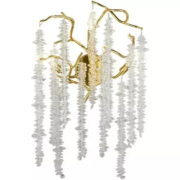 Бра хрусталь Aployt Viktorayn APL.844.01.03 форма ветки с подвесками