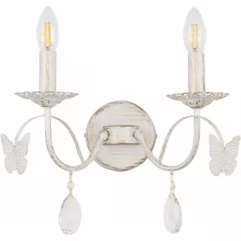 Бра Arte Milano AM346179 346179/2W WT+G подсвечник с подвесками