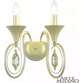 Бра Arte Milano AM349920 349920/2W CG подсвечник с подвесками