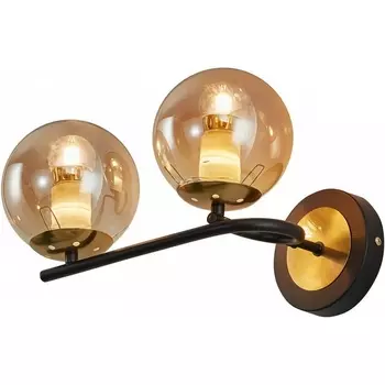Бра Arte Milano Neapolis-73708 273708/2B BK/GD в форме шара