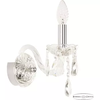 Бра Bohemia 101 101B/1/141 Ni подсвечник с подвесками