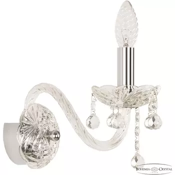 Бра Bohemia 108 108B/1/165 Ni подсвечник с подвесками