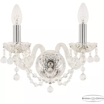 Бра Bohemia 108 108B/2/141 Ni подсвечник с подвесками