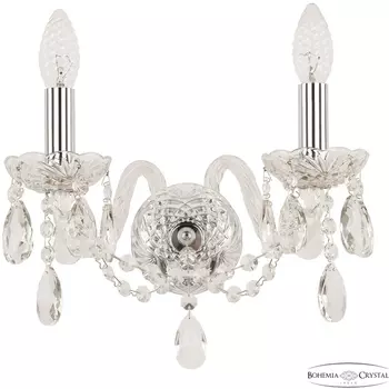 Бра Bohemia 116 116B/2/141 Ni подсвечник с подвесками