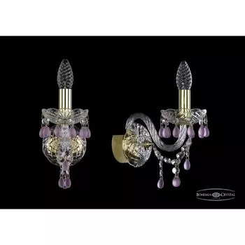 Бра хрусталь Bohemia 1410 1410B/1/141/G/V7010 подсвечник