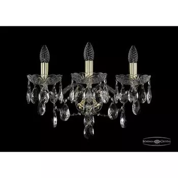 Бра хрусталь Bohemia 1415 1415B/3/165/XL/G подсвечник