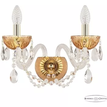 Бра Bohemia 5402 5402B/2/165 G Amber/M-1G