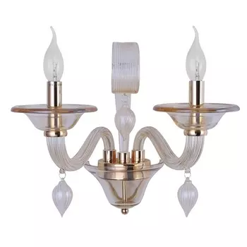 Бра CAETANO AP2 AMBER (Crystal Lux)