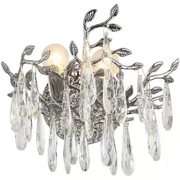 Бра хрусталь Citilux Ritz CL310021 форма ветки с подвесками