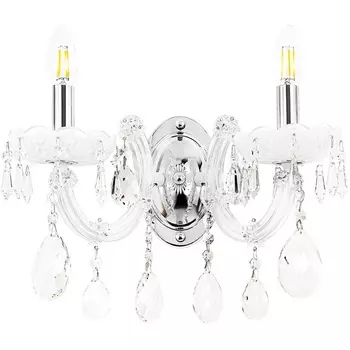 Бра Crystal Lux BLANCA re AP2 подсвечник с подвесками