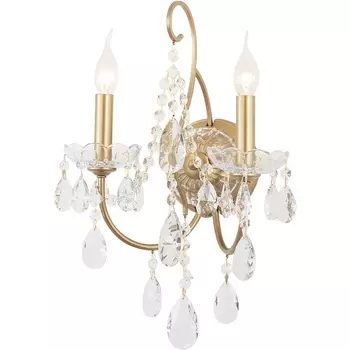 Бра Crystal Lux MONTANA AP2 подсвечник с подвесками
