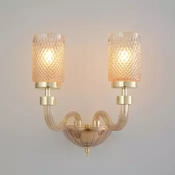 Бра Crystal Lux SILVESTRO AP2 AMBER