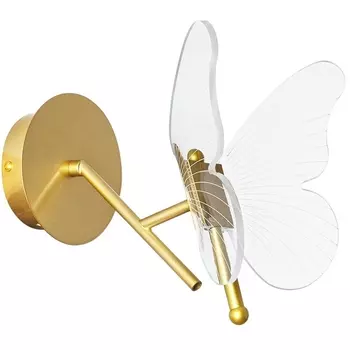 Бра светодиодное с бабочками Darcy A2187AP-1GO Arte Lamp