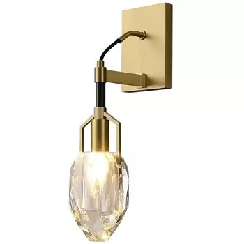 Бра Delight Collection Wall lamp 8960-1W brass/clear DeLight Collection